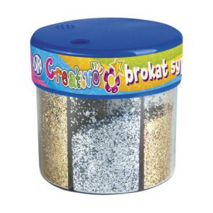 Brokat sypki Astra, 50g złoty/srebrny